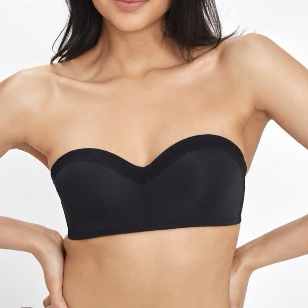 NWT Lively Jet Black The No Wire Strapless Bra Size 32C